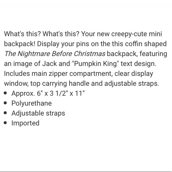 NIGHTMARE BEFORE CHRISTMAS Jack Pin Collector MINI BACKPACK & LOUNGEFLY LANYARD! - Picture 6 of 10